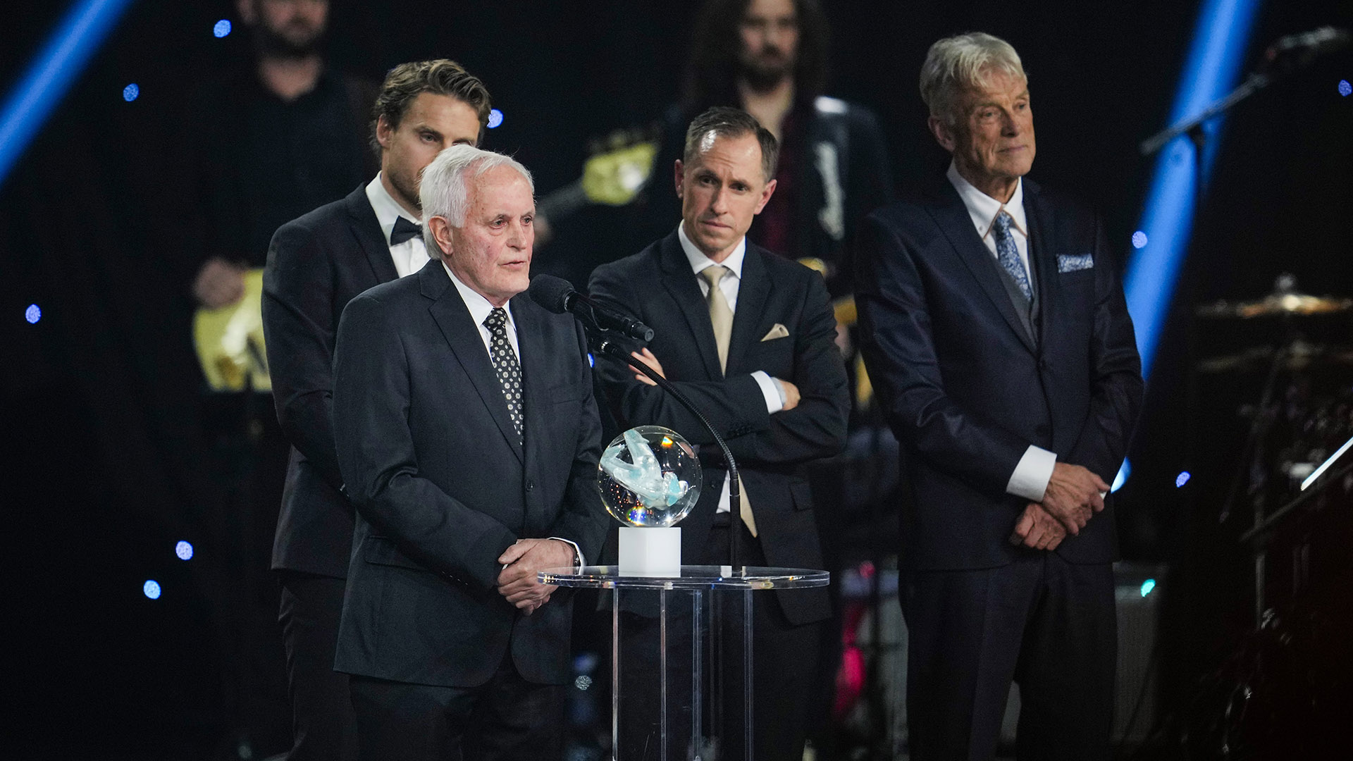 Hedersprisen gikk i 2025 til Bjørge Stensbøl, Hans Trygve Kristiansen, Johan Kaggestad (post mortem) og Dag Kaas (post mortem). Foto: Ole Martin Wold / NTB